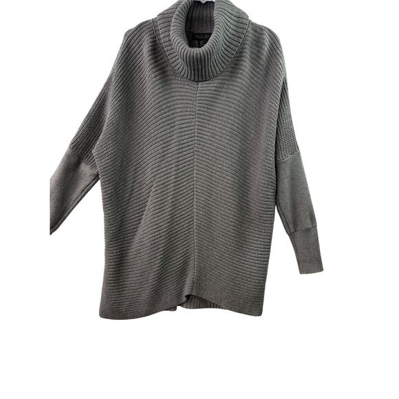 Chic & Cozy: Rachel Zoe Ribbed Knit Turtleneck Sweater – Gray – XL - Picture 1 of 6